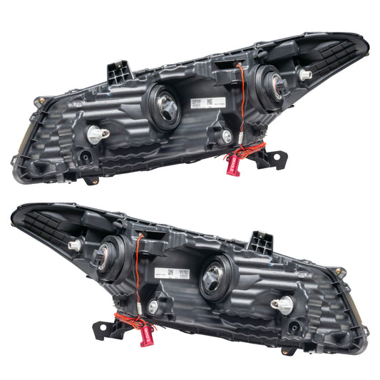 Oracle ColorSHIFT headlights for 2008-2012 Honda Accord Coupe, LED SMD HL with customizable color options, installed on vehicle.