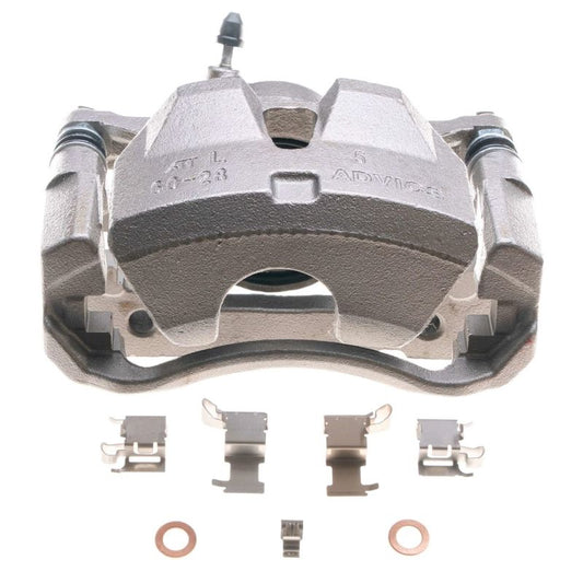 PowerStop front left OE brake caliper with bracket for Lexus IS250 2007-2010, automotive brake component.
