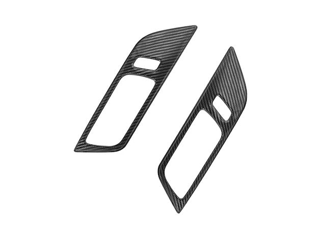 2024-Up Ford Mustang S650 | CARBON FIBER Interior Side Door Handle Panel Cover