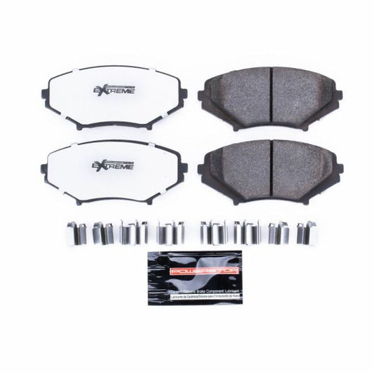 PowerStop Z26 Extreme Street brake pads for Mazda RX-8 front, performance brake pads with hardware included.
