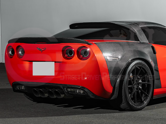 2005-2013 CHEVROLET CORVETTE C6 | SDP PERFORMANCE CARBON FIBER REAR ROOF WING LID SPOILER