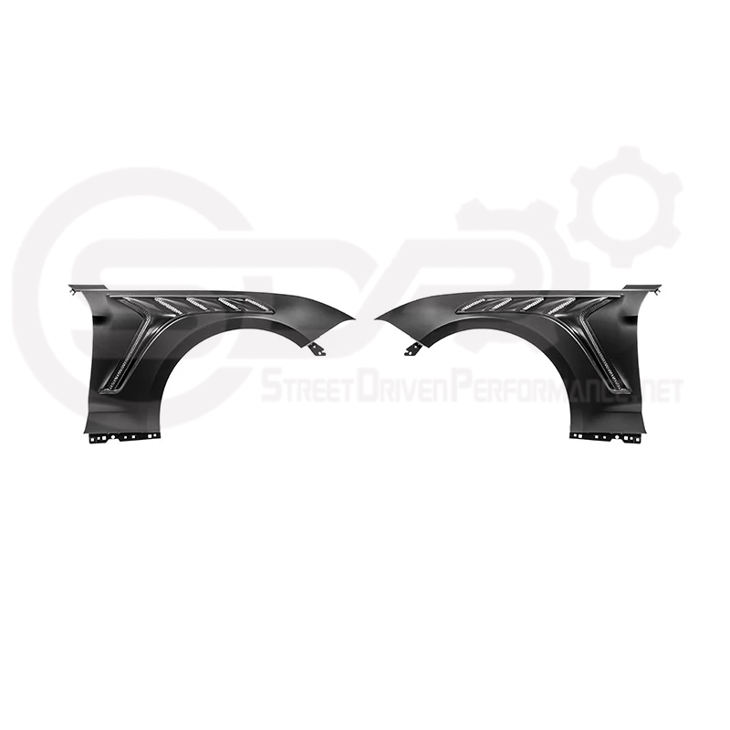 *IMPERFECTION / DISCOUNTED* 2018-2023 FORD MUSTANG S550 | GTD STYLE CARBON FIBER FRONT SIDE VENTED FENDERS