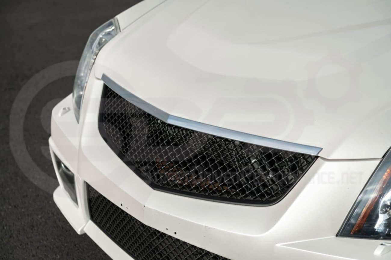 2009-2015 Cadillac CTS-V V2 -  Black front grilles set (blank no emblem)