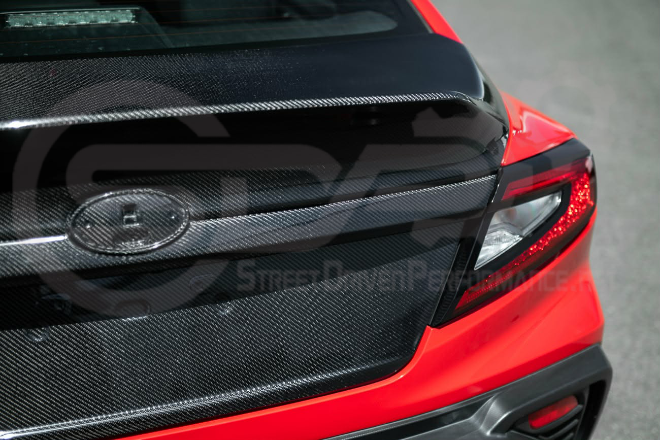 *BLEMISHED / DISCOUNTED *2022-PRESENT SUBARU WRX STI |  CARBON FIBER REAR TRUNK LID WITH INTEGRATED SPOILER WING
