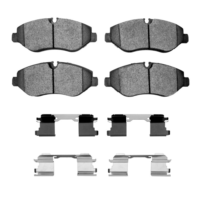 R1 Concepts OE front semi-metal brake pads and hardware kit for Dodge Sprinter 2500, part number 43682.