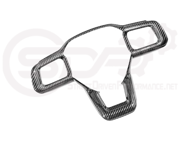 2024-Up Ford Mustang | Factory Style CARBON FIBER Tape On Steering Wheel Trim Full Cover
