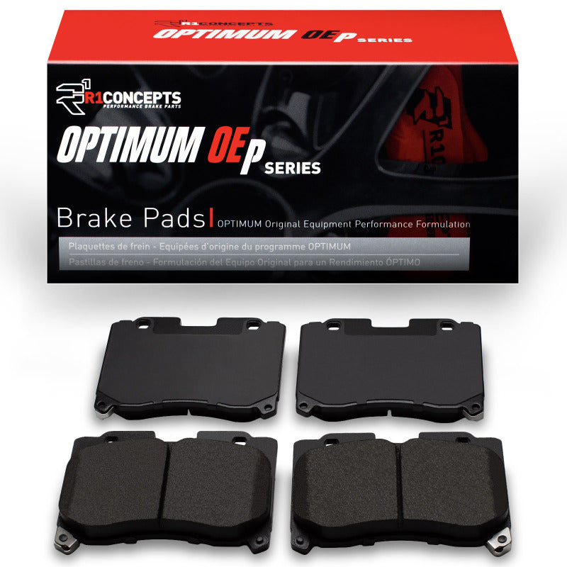 R1 Concepts Toyota Supra R1 93-98 front OE brake pads, high-performance replacement brake pads for optimal stopping power.
