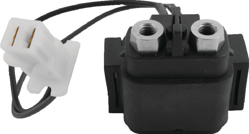 QuadBoss starter solenoid and relay for Yamaha YFM350 Big Bear 2x4/4x4 models, showing the electrical component and wiring.