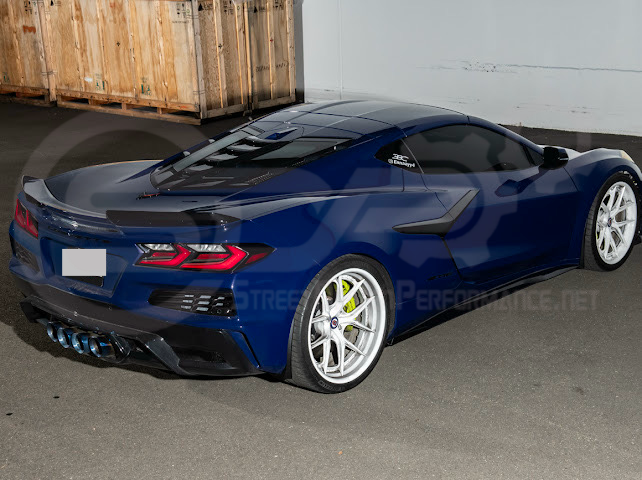 2023-UP CORVETTE C8 E-RAY, Z06, & ZR1 | XL EXTENDED REAR MUD FLAPS SPLASH GUARD PAIR