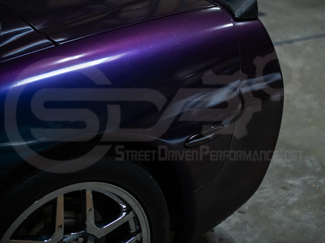 1997-2004 Chevrolet Corvette C5 | Rear Bumper Clear / Red / Black Lens Red LED Side Marker Lights Pair