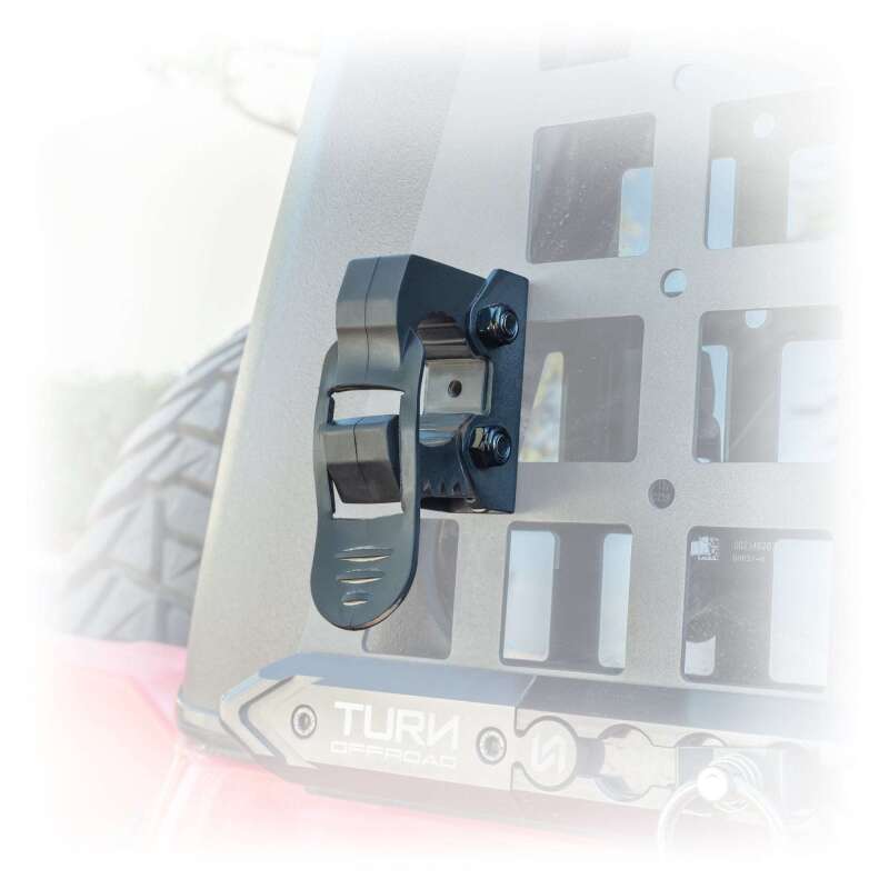 TURN Offroad Molle rubber clamp mount for off-road gear, utility hook or handle attachment with durable design and secure fit.