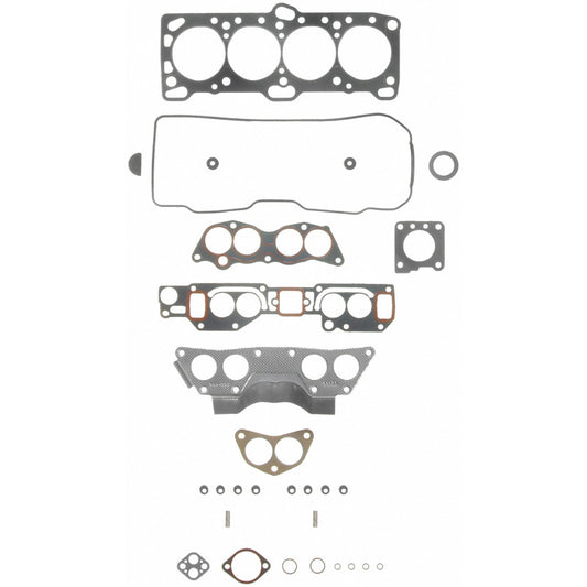 Fel-Pro Mitsubishi Expo HS 9388 PT-2 PermaTorque engine cylinder head gasket set with multiple gasket components on a white background.