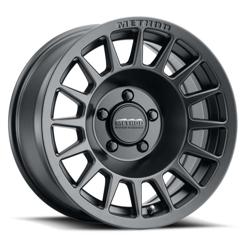 Method MR707 cast wheel in matte black, 18x8.5 inch size with +38mm offset, 5x120 bolt pattern, 64.25mm center bore, 6.2-inch backspace