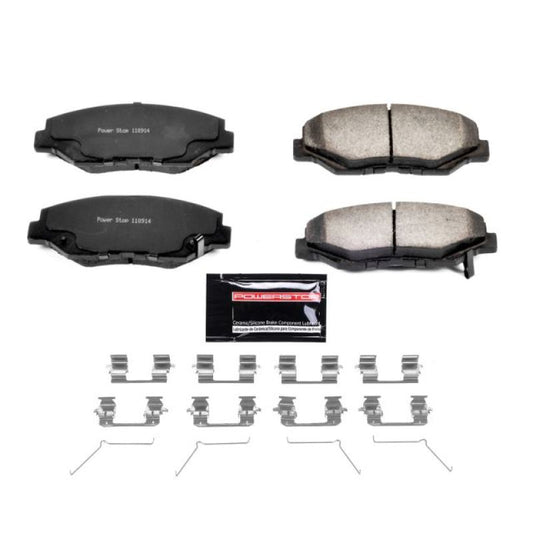 PowerStop Z36 truck and tow brake pads for 2013-2015 Acura ILX, front performance brake pads with hardware installed