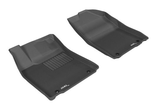 Black 3D MAXpider rubber floor mat for 2013-2018 Lexus ES and ES Hybrid, 1st row, durable all-weather protection.