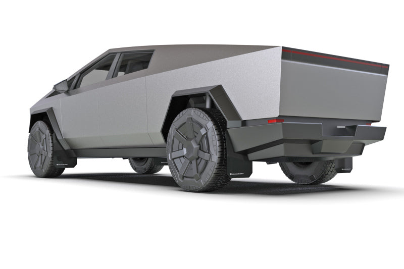 Rally Armor 24-26 Tesla Cybertruck Black UR Mud Flap White Logo