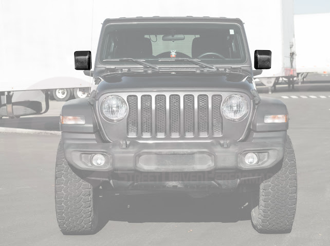 2018-UP JEEP WRANGLER GLADIATOR CARBON FIBER MIRROR CAP COVERS PAIR