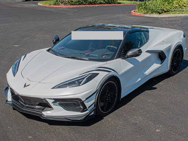 2020+ CORVETTE C8 STINGRAY & Z51 | Z06 Z07 PERFORMANCE FRONT LIP SPLITTER & CANARDS GROUND EFFECTS