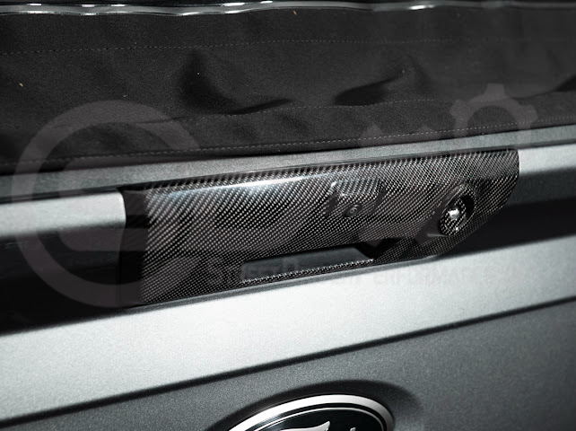 2021-UP FORD F-150 | FACTORY STYLE CARBON FIBER REAR TRUNK TAILGATE HANDLE ASSEMBLY COVER