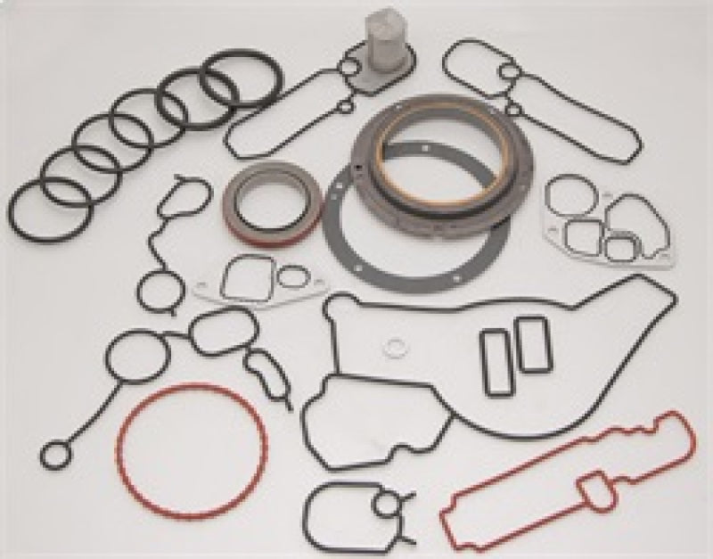 Cometic Street Pro gasket kit for Ford 7.3L Powerstroke Diesel V8 engine bottom end repair, includes gaskets for engine rebuild.
