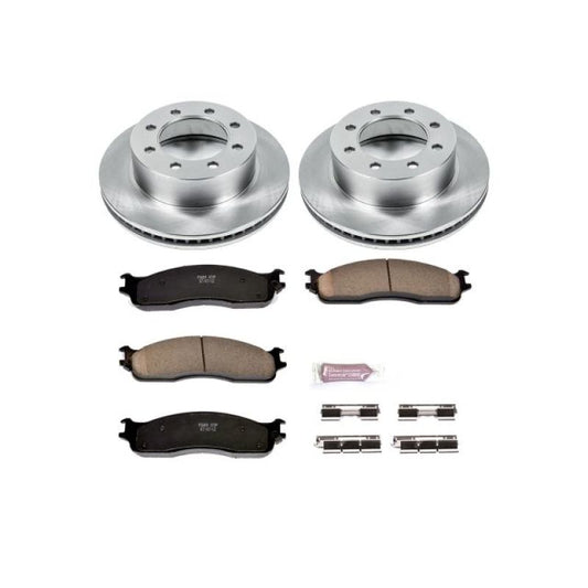 PowerStop OE brake kit for 2003-2008 Dodge Ram 3500 front autospecialty brake system with rotors and pads.