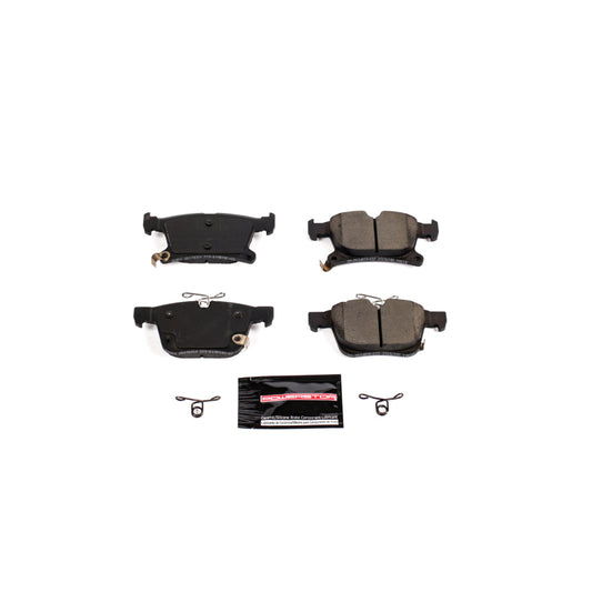 PowerStop Z23 Evolution sport rear brake pads with hardware for 2017-2019 Chrysler Pacifica, performance brake replacement.