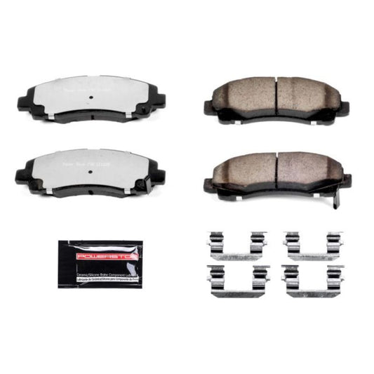 PowerStop Z36 Truck & Tow front brake pads for 2009-2014 Acura TL, performance brake pads with hardware included.
