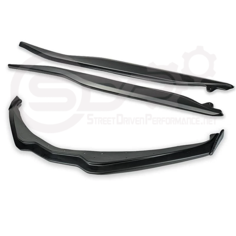 2014-2019 CORVETTE C7 STINGRAY & Z51 | FRONT SPLITTER LIP & SIDE SKIRTS ROCKER PANELS GROIND EFFECTS