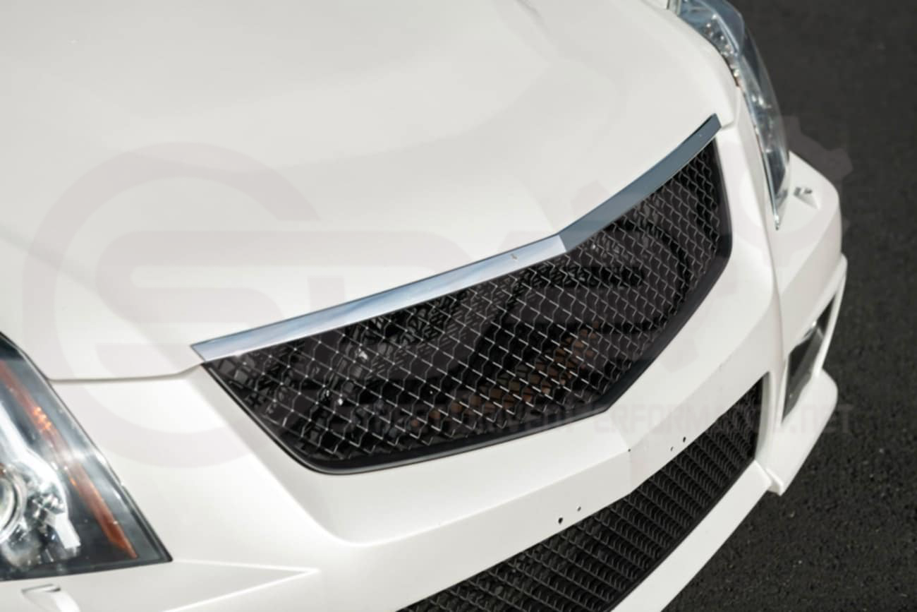 2009-2015 Cadillac CTS-V V2 -  Black front grilles set (blank no emblem)