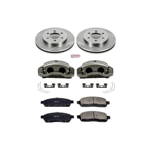 PowerStop OE front brake calipers for 2006-2008 Lincoln Mark LT with Autospecialty kit and calipers, shown in the image.