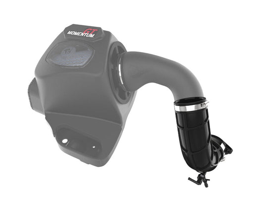 aFe turbo inlet pipes for enhanced airflow, showing polished metal pipes with smooth bends and inlet openings.