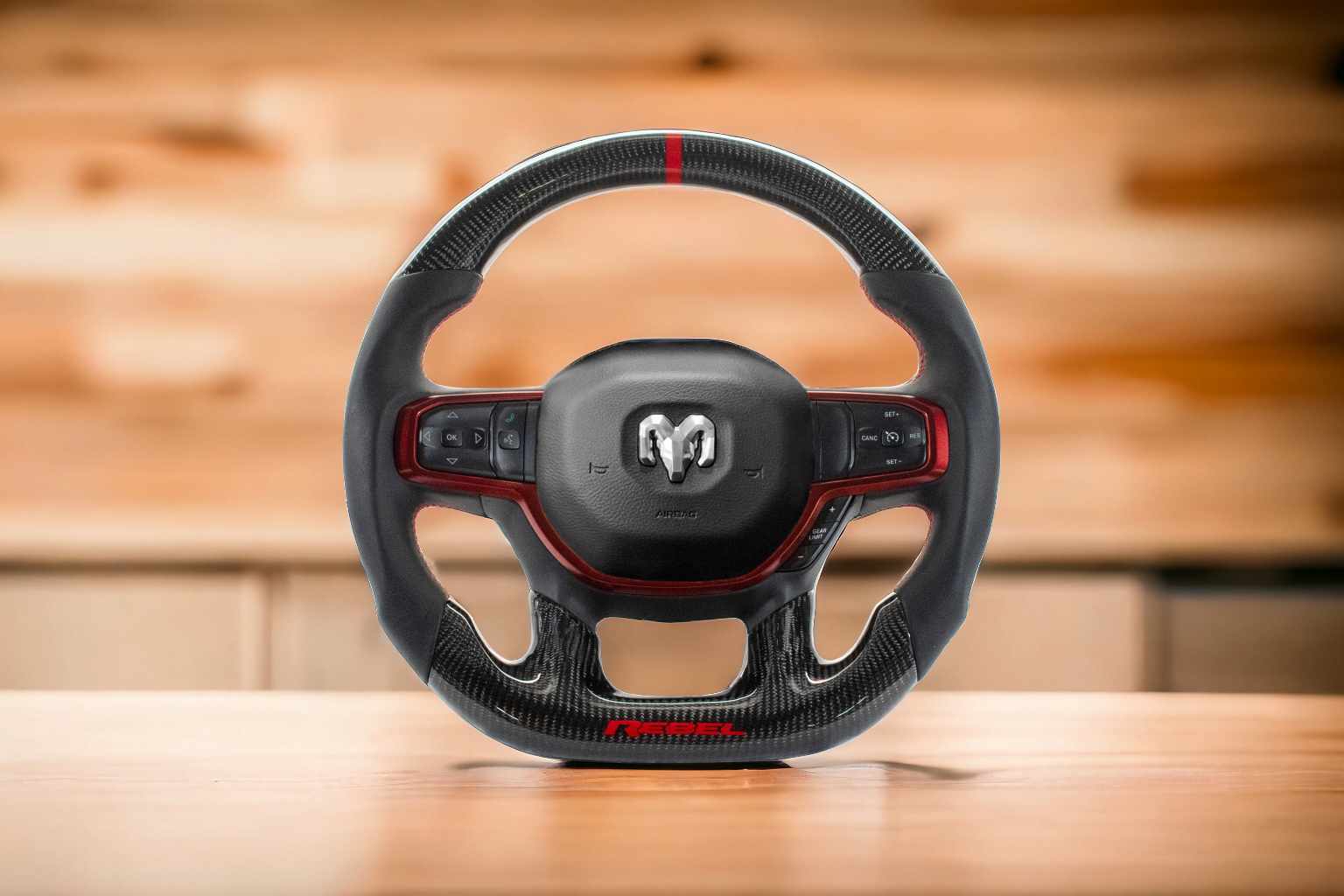 1994 - 2024+ Dodge / Ram Truck 1500 / 2500 / 3500 / TRX - Custom Carbon Fiber Steering Wheel with options