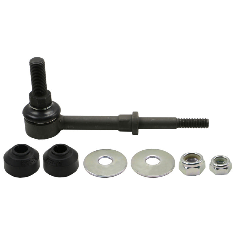 Moog front sway bar endlinks for Dodge Ram 1500 2006-2008, durable sway bar link kit installed on vehicle suspension.