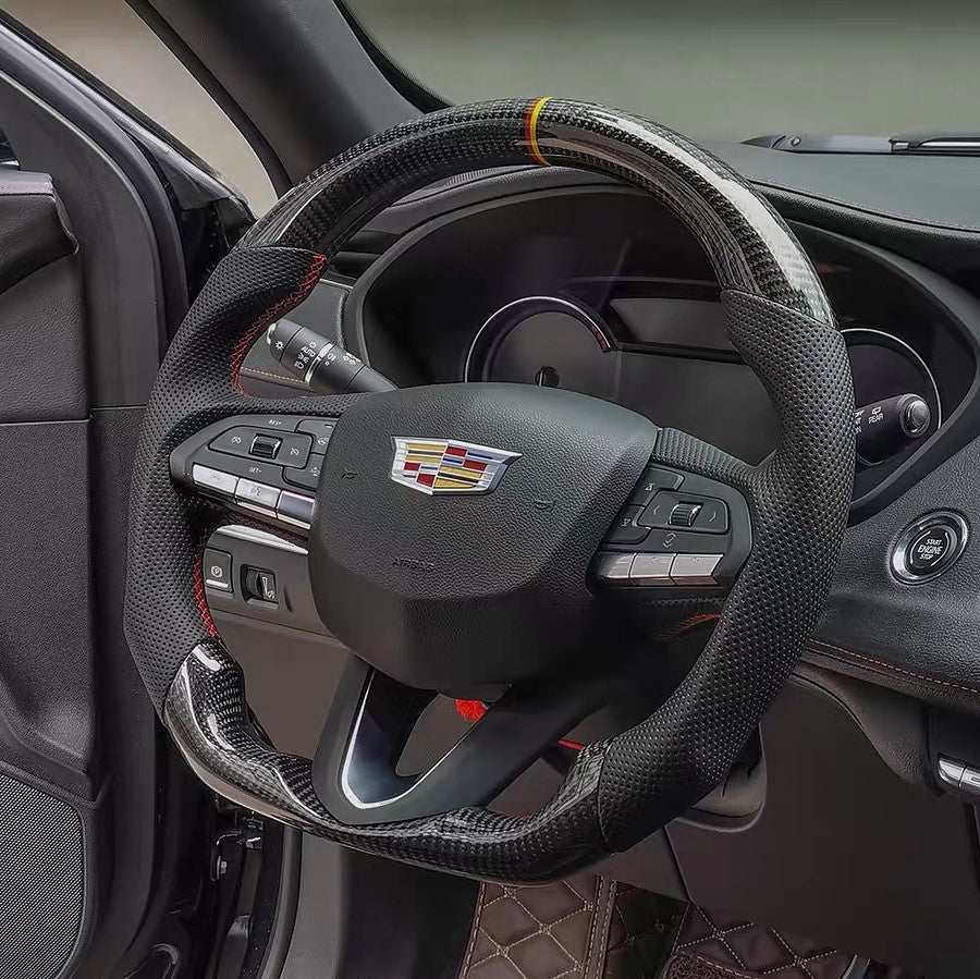 2020 - 2026+ Cadillac CT4 / CT5 Base, V, and Blackwing - Custom Carbon Fiber Steering Wheel with options