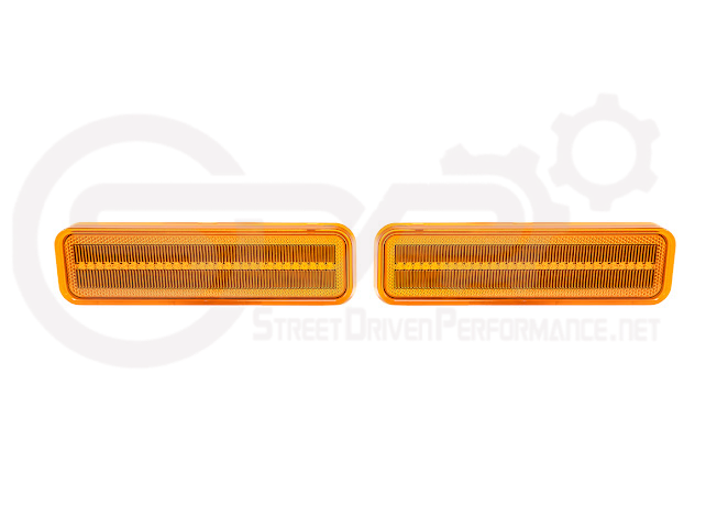 1972-1974 Dodge Charger | Front Side Marker Lens Amber Light LED Pair (Clear / Amber / Smoke)