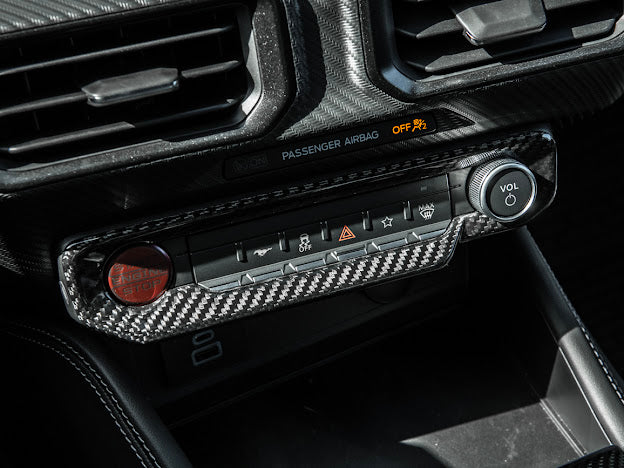 2024-UP FORD MUSTANG S650 | CARBON FIBER AC CONTROL PANEL COVER
