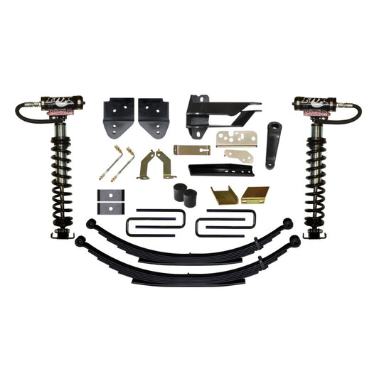 Skyjacker 6-inch coilover suspension system for 2017 Ford F-250 and F-350 4WD trucks, showing the coilover components.