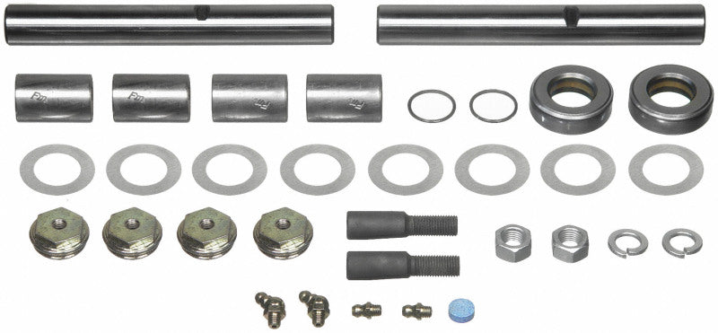 Moog Ford E-100 Econoline king pin bushing set for model years 1975-1983, showing metal bushings and packaging.