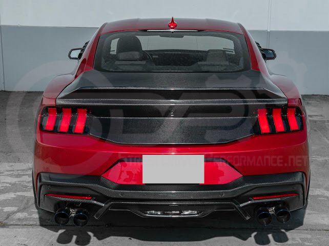 2024-Up Ford Mustang S650 | Factory Integrated Ducktail Style Carbon Fiber Replacement Rear Trunk Lid