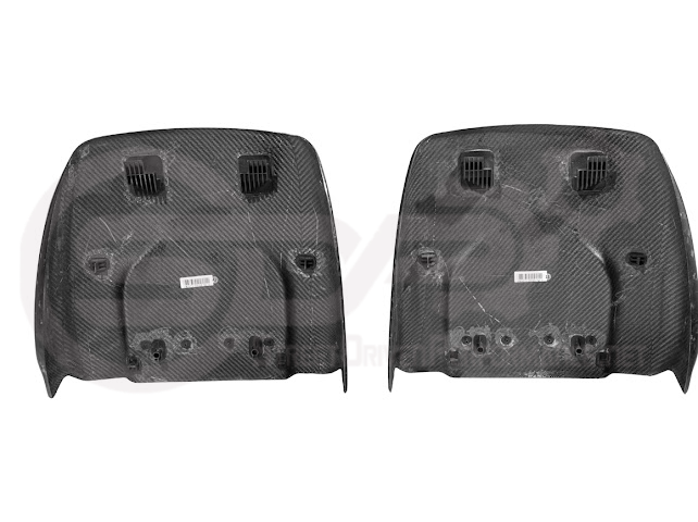 2009-2015 Cadillac CTS/CTS-V V2 FORGED CARBON FIBER SEAT BACK PANEL COVER REPLACEMENT PAIR