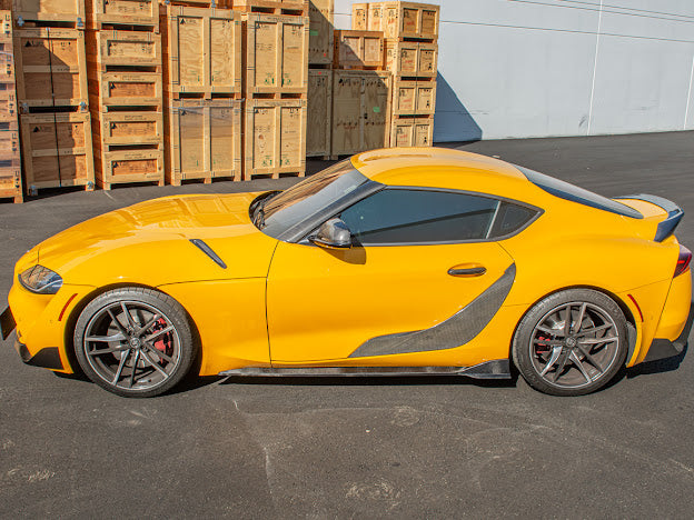 2020-Up Toyota GR Supra A90 A91 | CARBON FIBER Side Skirts Rocker Panels Ground Effects