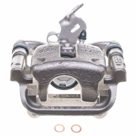 PowerStop rear left OE brake caliper with bracket for 2015-2018 Volkswagen Golf, designed for reliable stopping power.