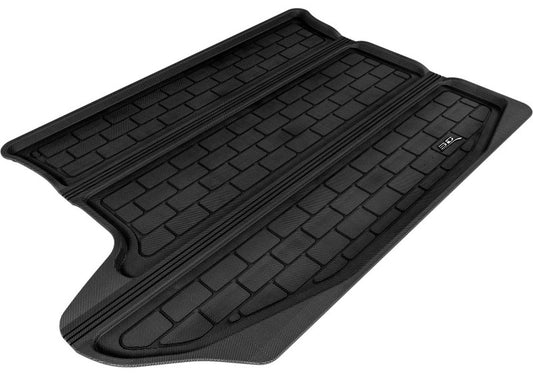 Black 3D MAXpider rubber cargo liner for 2007-2017 Jeep Compass and Patriot, designed to protect cargo area with custom fit.