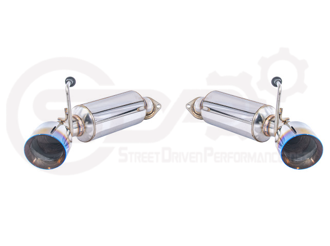 2008-2013 INFINITI G37 COUPE | MUFFLER AXLE BACK EXHAUST (ANDOLIZED SILVER OR BURNT BLUE TIPS)
