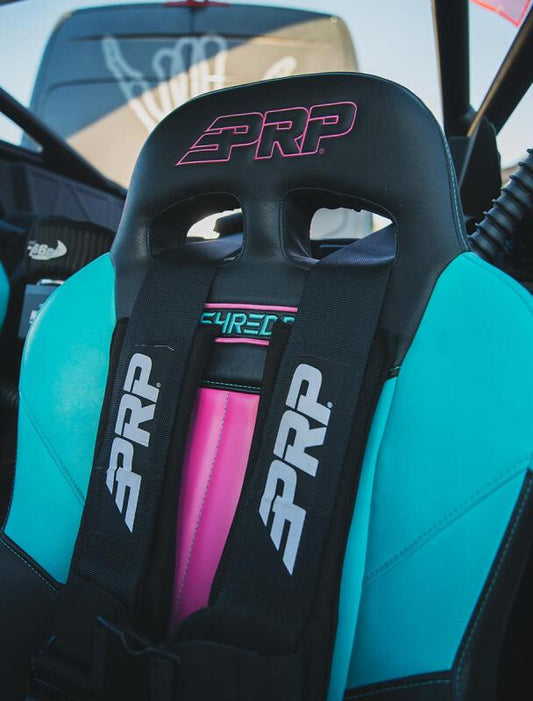 PRP XCR Suspension Seats Kit for Can-Am Maverick X3, black and gray pair, durable seats with suspension for off-road comfort.