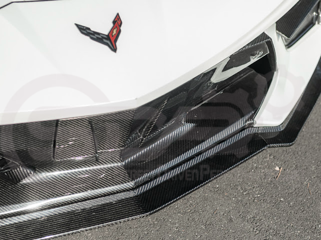 2020-Up Corvette C8 STINGRAY & Z51 | Z06 Z07 Package Front Bumper Lip Splitter Ground Effects
