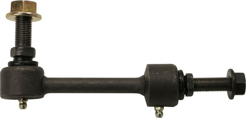 Moog front sway bar endlink for Ram 2500 trucks, part of the 2014-2022 model series, showing the sturdy metal link.