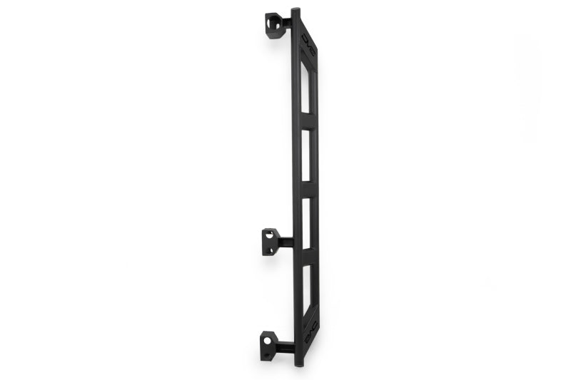 DV8 Offroad 18-23 Jeep Wrangler JL 4-door FS-15 Series rock sliders mounted on side of vehicle for body protection