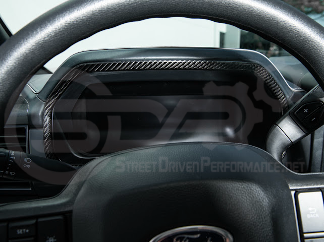 2021-UP FORD F-150 | FACTORY STYLE CARBON FIBER REAR AIR VENT & POWER OUTLET FACEPLATE COVER