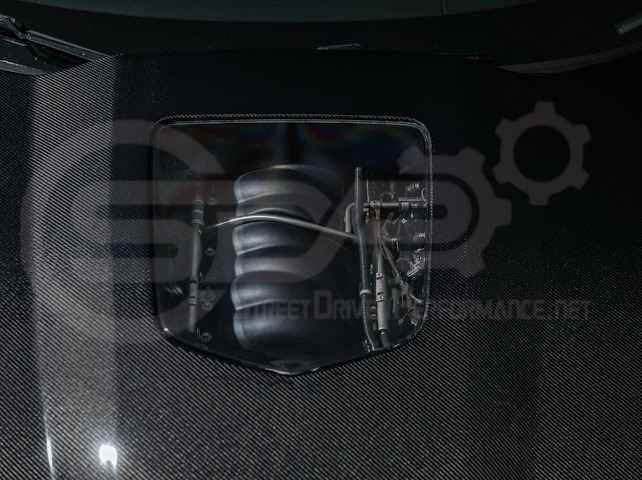 2005-2013 Chevrolet Corvette C6 | ZR1 Style Carbon Fiber Front Hood w/ Clear Window Insert